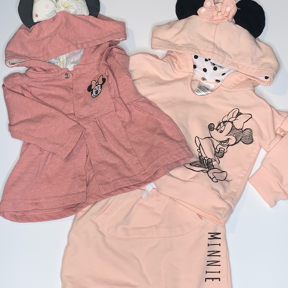 Disney Baby Minnie Mouse lot (2 tops, 1 bottom)